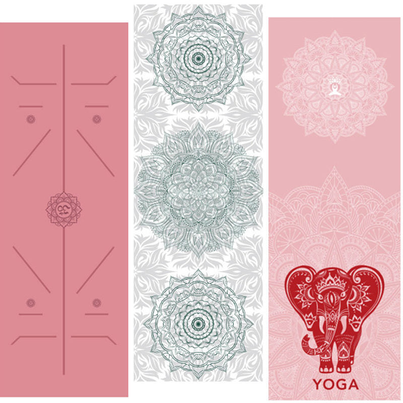 Hot Yoga Mat Towel. Non Slip Mat Cover Towel- The India Collection. WickedYo.